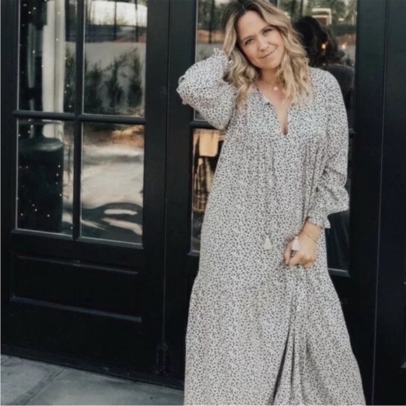 Carly Jean Los Angeles Laurel Cheetah Print Maxi Dress | Size XS - Picture 2 of 9